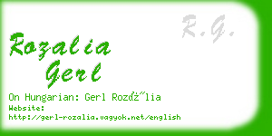 rozalia gerl business card